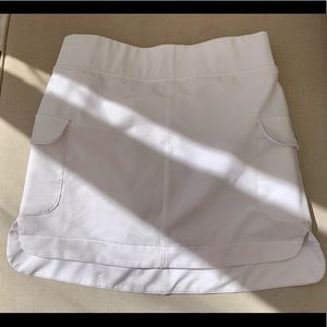 White Athleisure Skort